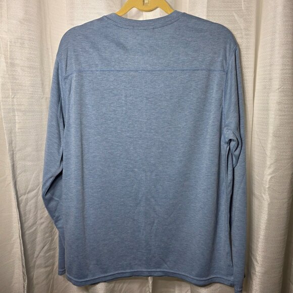 Ascend Men's Blue Henley Size Large - Picture 2 of 8